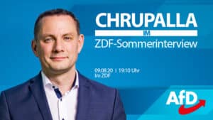 Tino Chrupalla im ZDF-Sommerinterview