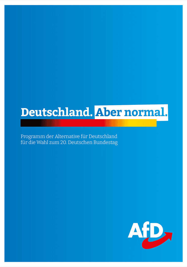 Programm der AfD für die Wahl zum 20. Deutschen Bundestag