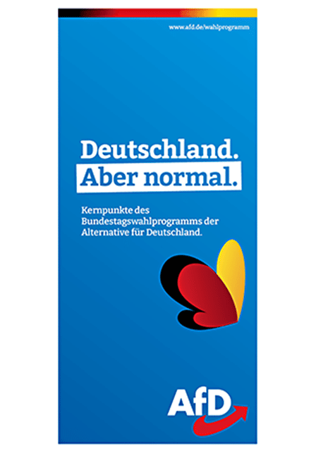 Programm der AfD für die Wahl zum 20. Deutschen Bundestag